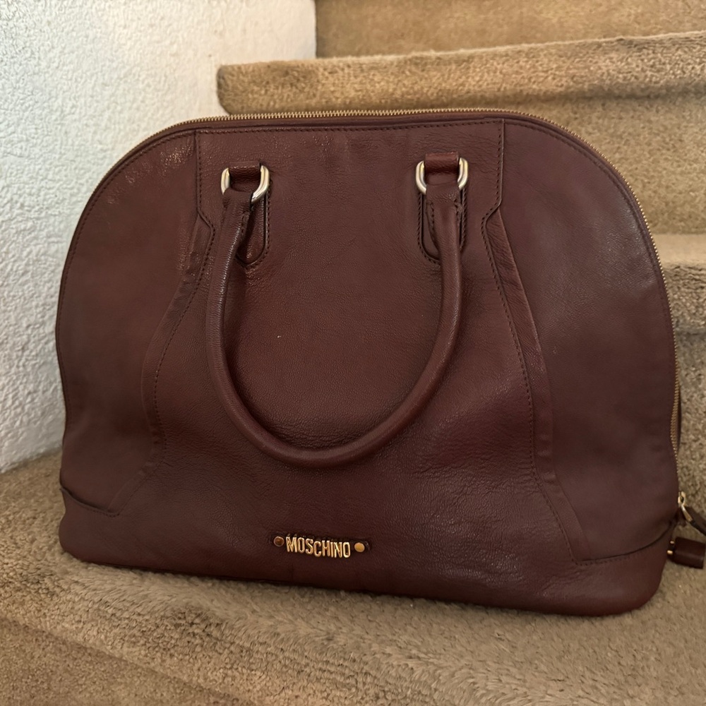 Vintage genuine leather Authentic MOSCHINO bag